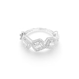 NEW Classic Square Halo Diamond Ring 14kt