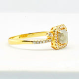 1.80ct Rare Gray Colored Diamond Ring 14kt | LVNA Signatures Engagement Ring