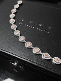 LVNA Signatures Rare Pink Colored Diamond Bracelet 18kt