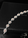 LVNA Signatures Rare Pink Colored Diamond Bracelet 18kt