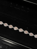 LVNA Signatures Rare Pink Colored Diamond Bracelet 18kt